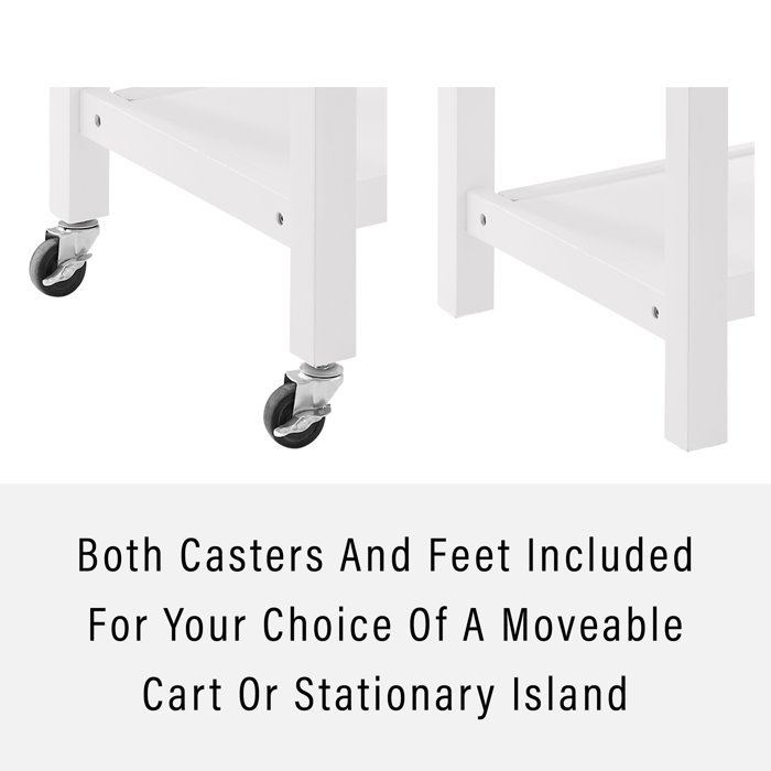 Mercury Row® Ansell Metal Kitchen Island & Reviews Wayfair